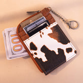 Wrangler Cow Print Card Holder